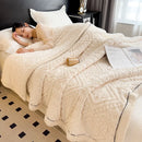 DecorBites™ Coral Fleece Warm Blanket: Cozy Thicken Winter Bed Blanket