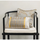 DecorBites™ Gold Quatrefoil Geometric Jacquard Pillow Cover - Luxury Home Decor