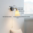 DecorBites™ Black Wood LED Wall Sconce Rotatable Stair Light, Modern Nordic Design