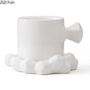 DecorBites™ Diamond Porcelain Coffee Mug Set
