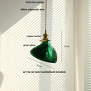 DecorBites™ Green Glass LED Pendant Lights, Adjustable Nordic Modern Hang Lamp for Bedroom, Kitchen, Hotel