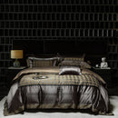 DecorBites™ Luxe Brocade Jacquard Bedding Set with Egyptian Cotton & Embroidery