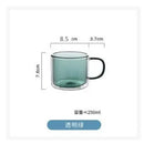 DecorBites™ Double Bottom Glass Mugs Set - 250ml Wine Whiskey Coffee Tea Juice Water Cups