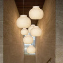 DecorBites™ Japanese Nordic Design LED Silk Pendant Lights for Living Room and Restaurant