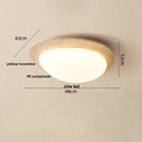 DecorBites™ LED Ceiling Light Fixture Yellow Stone White PE Shade Plafond Lamp