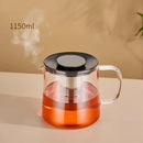 DecorBites™ Glass Flower Teapot - High Borosilicate Glass Tea/Coffee Set