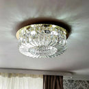 DecorBites™ Crystal Glass Round Ceiling Chandelier: Luxury Modern LED Indoor Lighting for Home Decor
