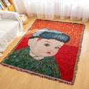 DecorBites™ Knitted Tapestry Sofa Blanket - Light Luxury Decorative Blanket for Living Room, Nap Bedspread, Picnic, Camping Mat