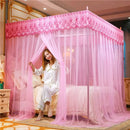 DecorBites™ Lace Mosquito Net with Stainless Steel Bracket - Queen Size Bed Tent