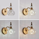 DecorBites™ Gold Crystal Wall Lamp: Luxury LED Indoor Light for Living Room, Bedroom, and Bathroom