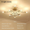 DecorBites™ Crystal Ceiling Chandelier LED Light Fixture for Living Room Bedroom Kitchen
