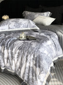 DecorBites™ Jungle Print Flowers Bedding Set: Silky Soft Duvet Cover, Sheet Set, Pillowcase