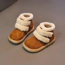 Children's Winter Boots for Girls New Warm Kids Fashion Plush Boots Ankle Versatile Outdoor Causal Toddlers Cotton Boots Soft