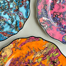 DecorBites™ Jungle Flower Bone China Dining Plates Set - Kitchen Tableware Dinnerware