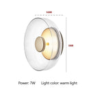 DecorBites™ Circular Glass Lampshade Floor Lamp for Living Room Office LED Lights