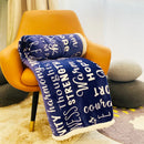 DecorBites™ Cozy Printed Flannel Double-Layer Blanket for Office Napping and Sofa Cover