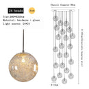 DecorBites™ Crystal Ceiling Chandelier for Modern Loft Living Room, Home, Hotel, Kitchen, Bedroom Lighting