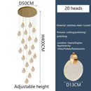 DecorBites™ Crystal LED Chandelier for Modern Living Room Decor