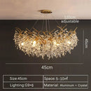 DecorBites™ Crystal Pendant Chandelier for Luxury Dining Living Room LED Lighting