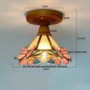 DecorBites™ Glass Copper LED Ceiling Lamp Modern Style for Home Decor and Restaurant