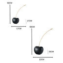 DecorBites™ Black Cherry Resin Sculpture Abstract Fruit Home Decor Figurine