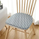 DecorBites™ Cotton Hemp Dining Chair Cushion - Nordic Print, Non-Slip, Comfortable Office & Living Decor