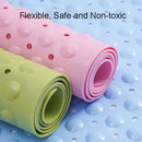 DecorBites™ Large Non-Toxic Non-Slip Bath Mat with Suction Cups for Safety and Comfort