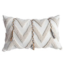 DecorBites™ Lace Tassel Cushion Tufted Sofa Pillowcase for Office Chair Pad