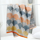 DecorBites™ Cotton Gauze Bath Towel Set - High Quality, Unisex, Adults, 70*140 & 35*75