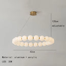 DecorBites™ Gold Acrylic LED Ceiling Chandelier for Living Room Bedroom Pendant Lighting