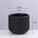 DecorBites™ Gold Ceramic Flower Pot Succulent Vase Terrarium Plant Pots for Home Balcony Decor