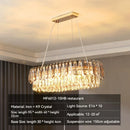 DecorBites™ Gold Crystal Chandelier: Luxury Lighting for Dining Living Bedroom Kitchen Island