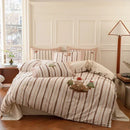 DecorBites™ Cotton Embroidered King Queen Bedding Set with High-Quality Duvet Cover Pillowcases