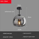 DecorBites™ Glass Ball LED Ceiling Light: Modern Living Room Lighting for Aisle, Bedroom, Kitchen