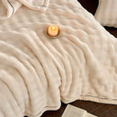 DecorBites™ Cozy Bubble Faux Rabbit Fur Blanket: Warm Sofa & Bed Cover for All Seasons