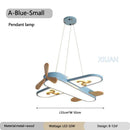 DecorBites™ Kids Airplane Pendant Lights Wood Metal Sconces Nursery School LED