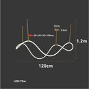 DecorBites™ LED Long Hose Chandelier for Dining Room Kitchen Bar Pendant Lamp