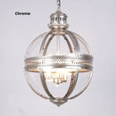 DecorBites™ Bronze Black Glass Globe Chandelier for Foyer