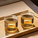 DecorBites™ Japanese Walnut Tea Cup Set - High-Grade Glass Coffee & Flower Tea Cups