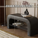 DecorBites™ Leather Shoes Changing Stool: Stylish and Functional Seating for Living Room, Bedroom.