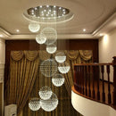 DecorBites™ Crystal Ball Chandelier - Large Modern Lustre Design - D80*H300cm