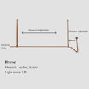 DecorBites™ Leather Belt Chandelier Pendant Light for Modern Minimalist Home Decor