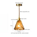 DecorBites™ Glass LED Hanging Lamp | Minimalist Copper Pendant Light