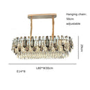 DecorBites™ Crystal Modern Pendant Light: Luxury Indoor Fixture for Home Decor