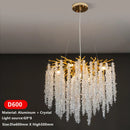 DecorBites™ Crystal Tassel Ceiling Chandelier for Luxe Living Room, Hall, and Restaurant Decor