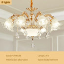 DecorBites™ Crystal Ceiling Chandelier for Modern Luxury Living Room & Hotel Lobby