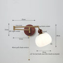 DecorBites™ Creamy Iron LED Wall Lamp Bedroom Living Room Bathroom Mirror Stair Light