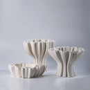 DecorBites™ Geometric Ceramic Flower Pot Sculpture Home Decor