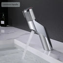 DecorBites™ Gold Basin Faucet: Single Handle Push-Button Mixer Tap for Bathroom, Brass Material