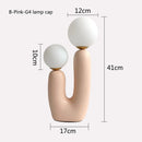 DecorBites™ Double Frosted Glass Ball Table Lamp for Bedroom & Living Room Lighting